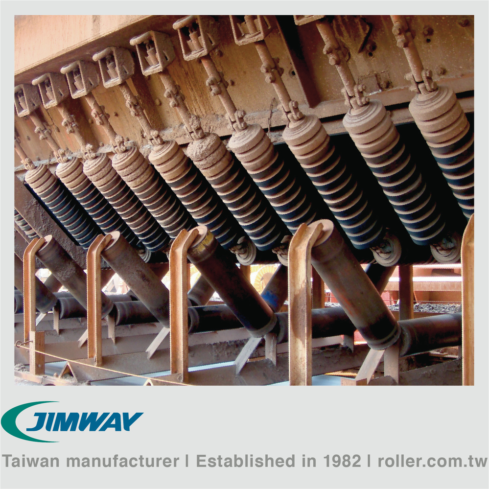 less dynamic loads on the rollers